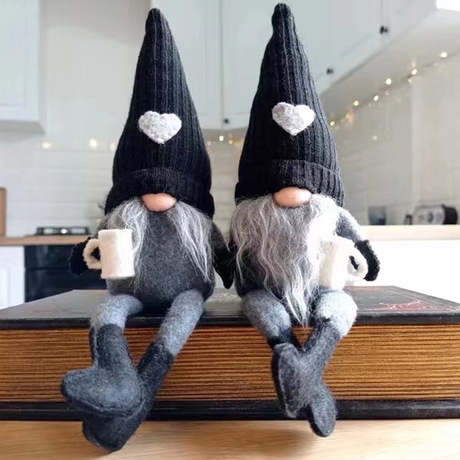 Thanksgiving Gnomes Ornaments Handmade Santa Plush Doll 3