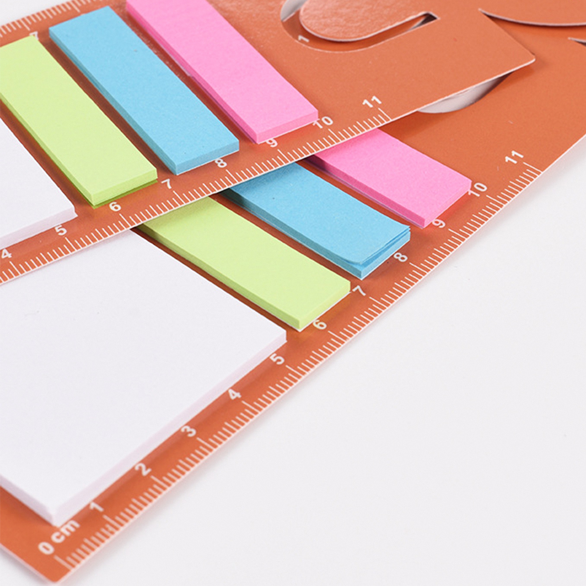 Multifunctional Sticky Note Bookmark with Ruler 2