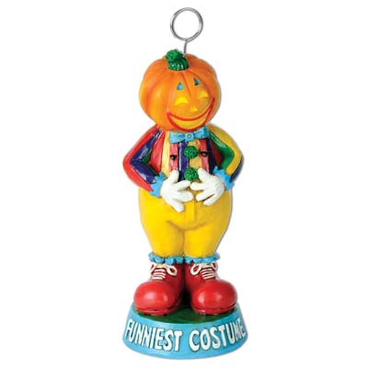 Funniest Trophy Photo/ Balloon Holder Pumpkin Head Figure