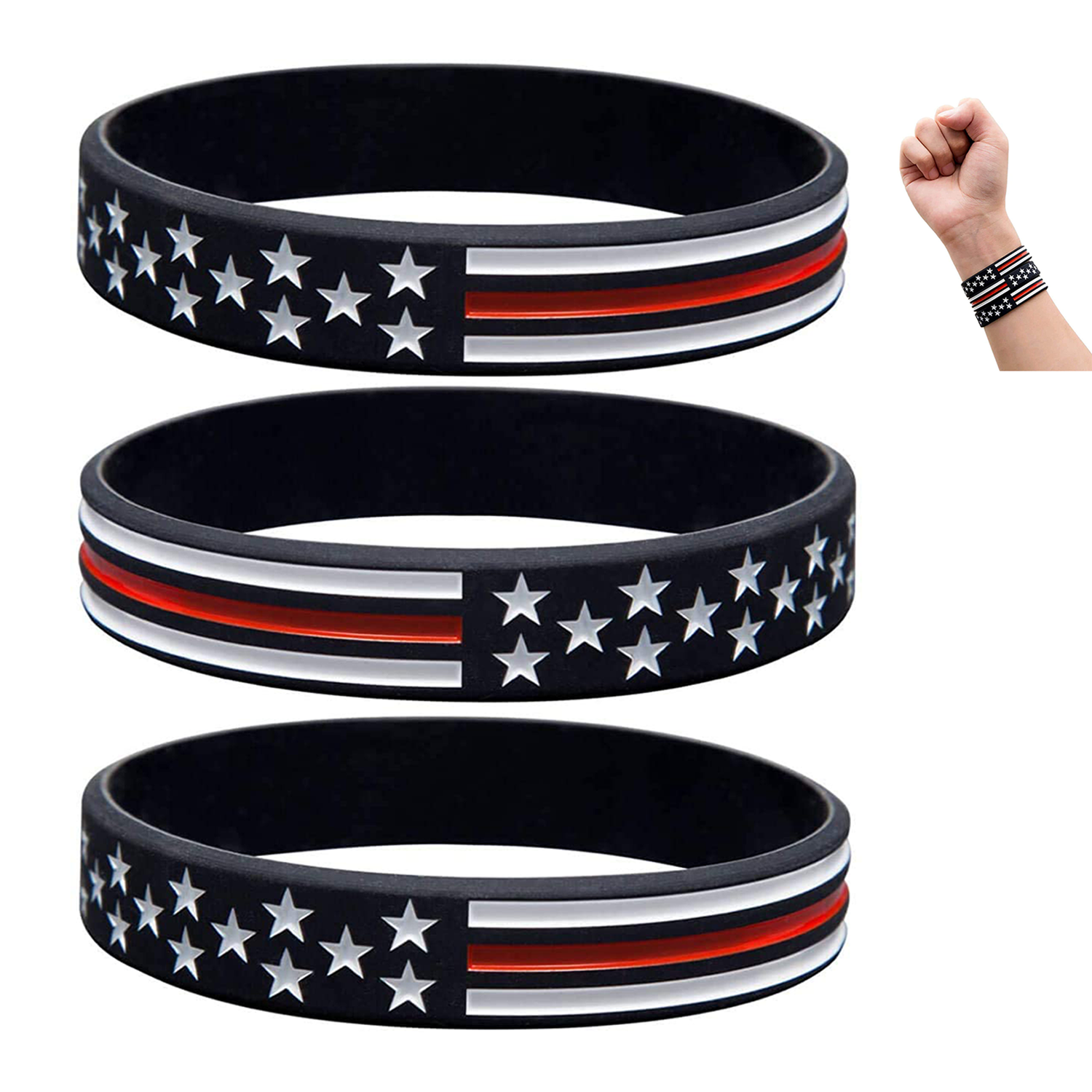 American Flag Bracelets 2