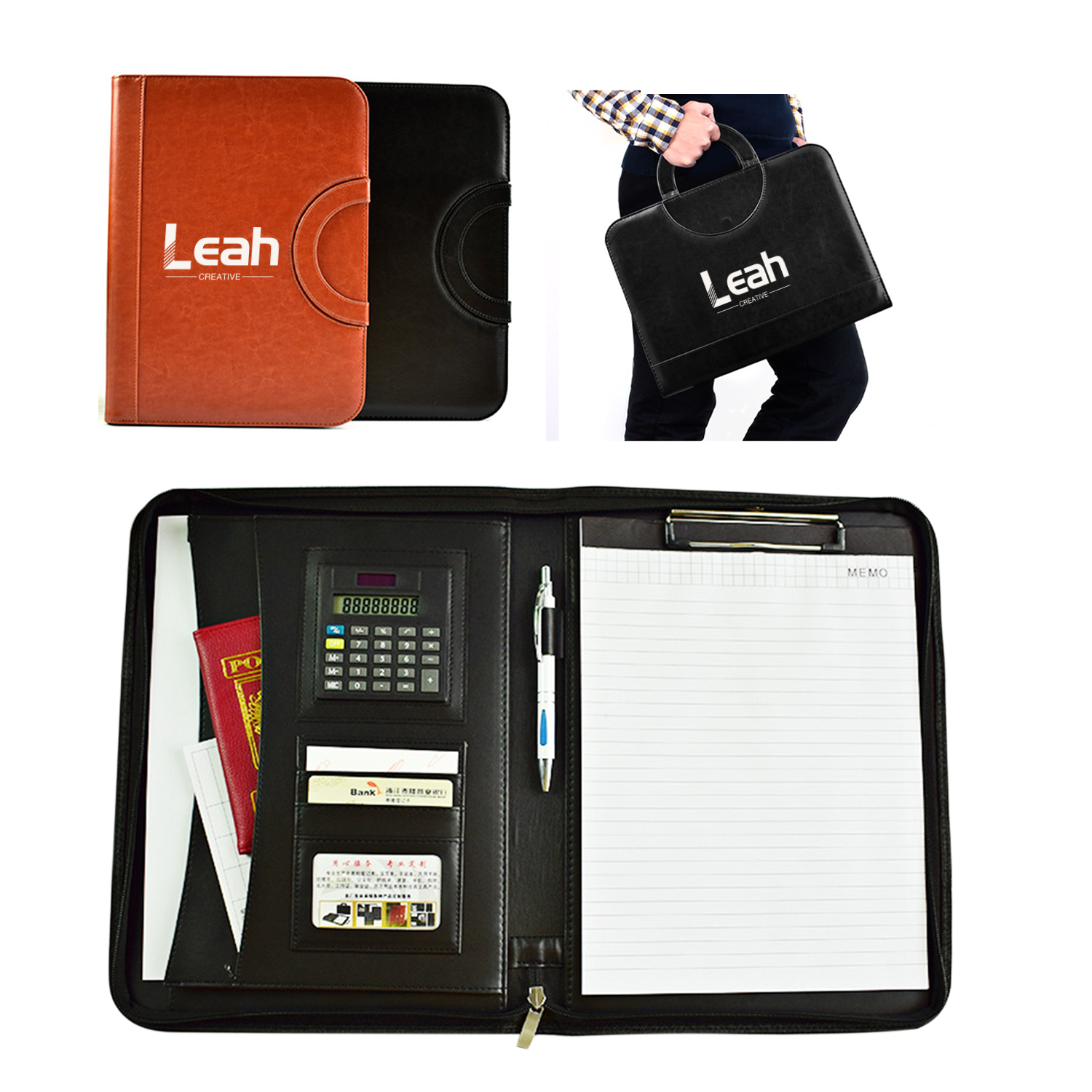 Business Multifunctional Portable Zipper Bag 2
