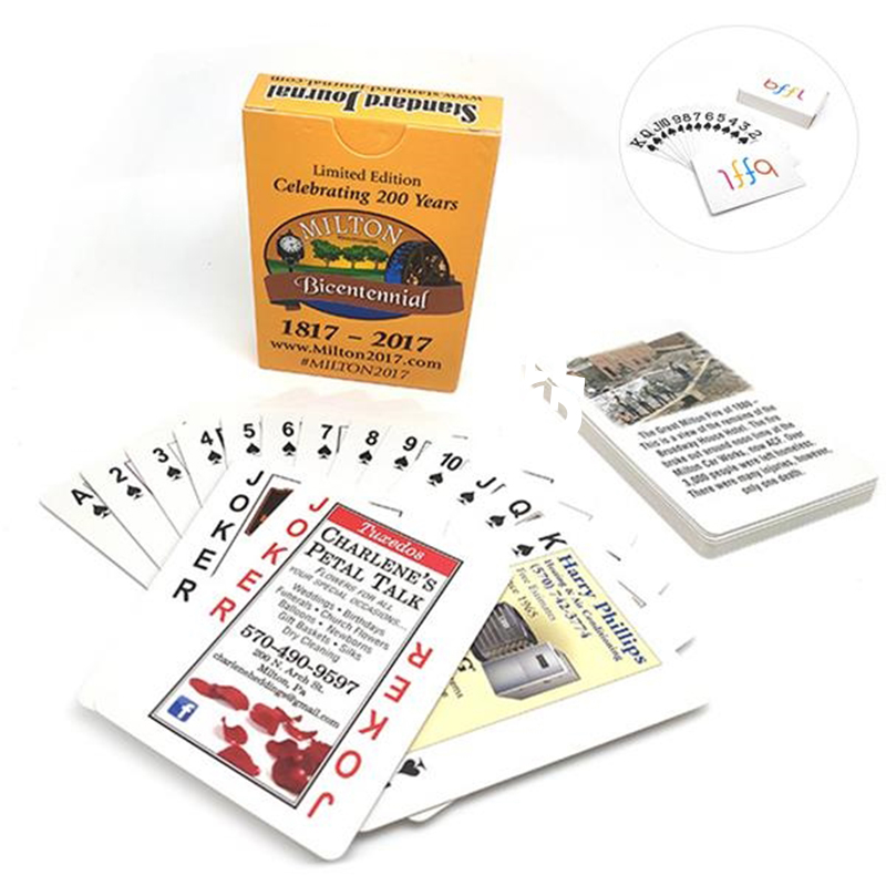 Full Color Printed Playing Cards W/ Custom Logo