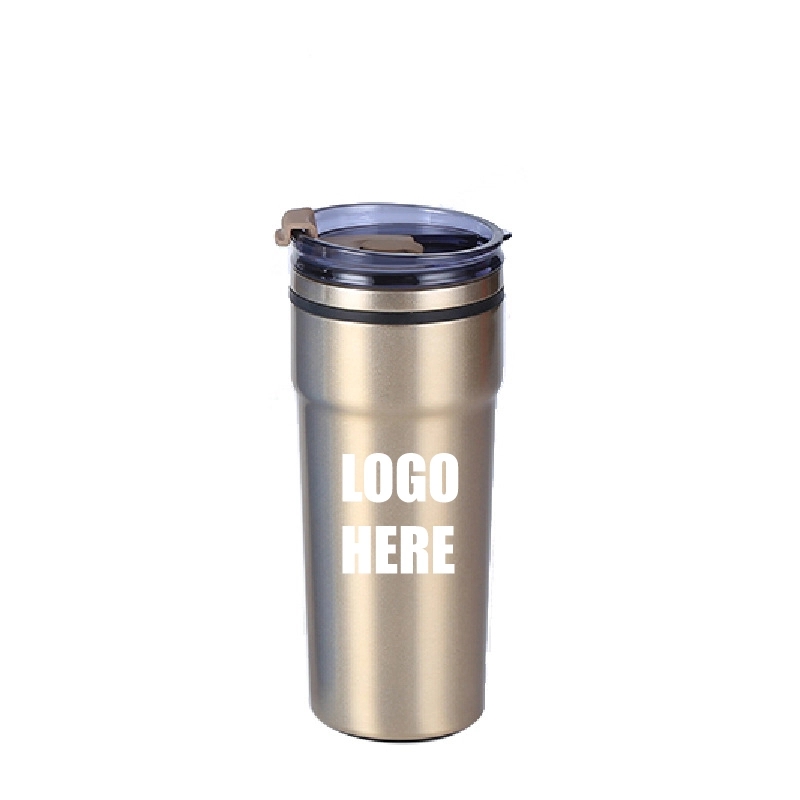 Custom 18 oz Stainless Steel Travel Coffee Mug With Straw 7