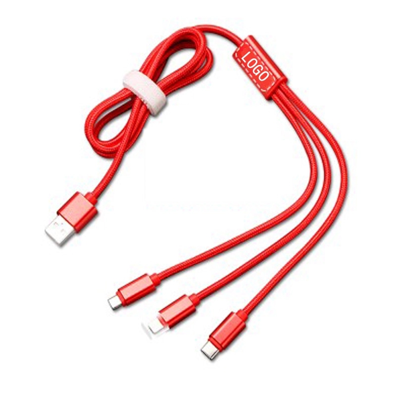 3 In 1 Nylon Braided Fast Charging Cable for All Devices 6
