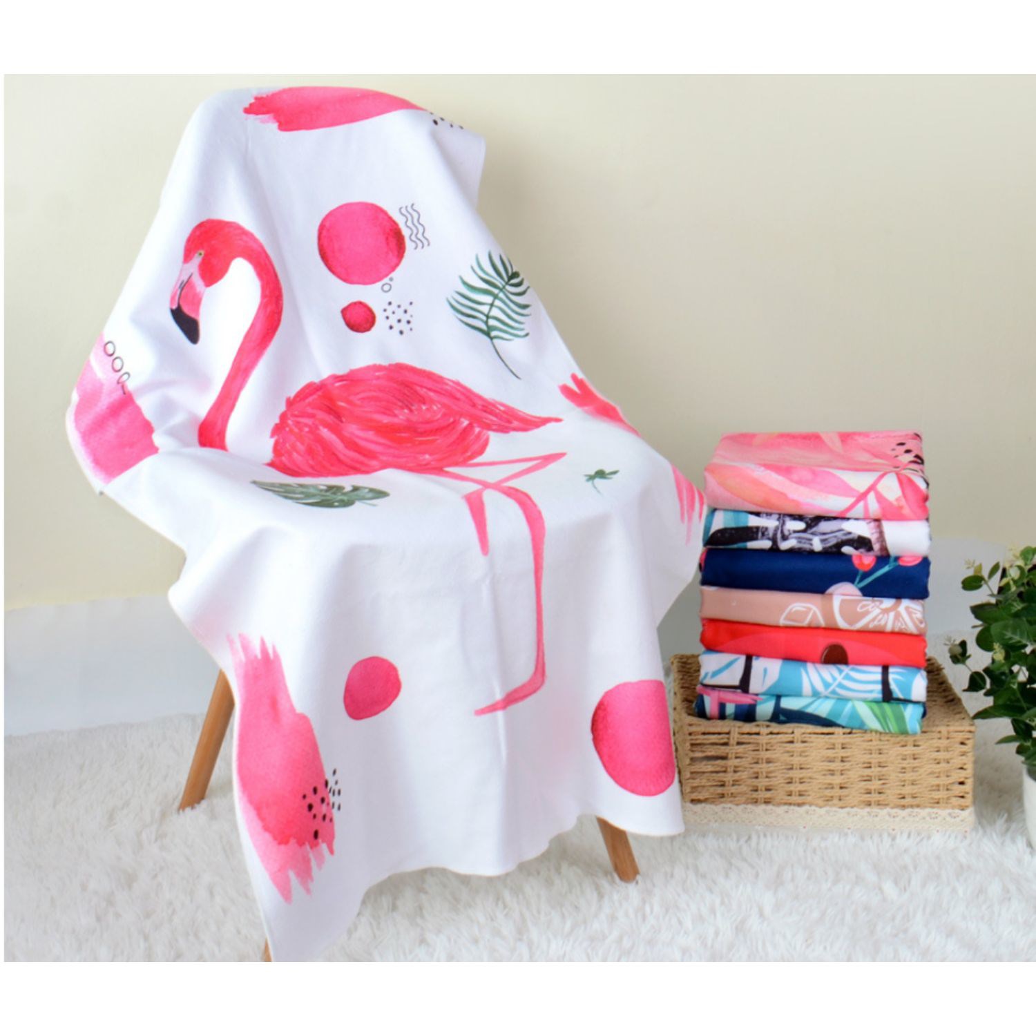 30"x 60" Sublimated Plush Microfiber Beach Towel 4