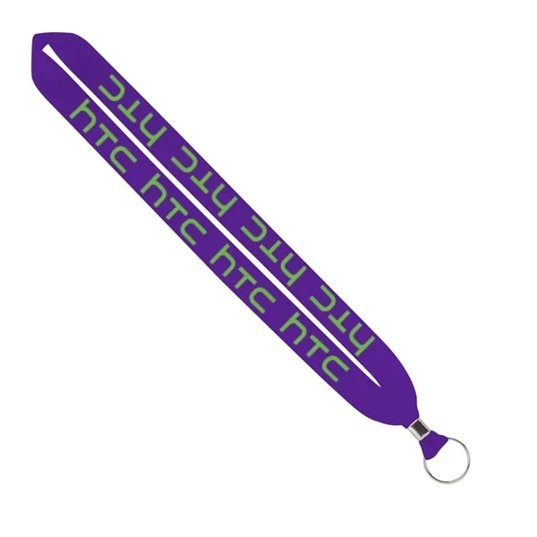 3/4" Polyester Keychain with Metal Crimp & Split-Ring 2