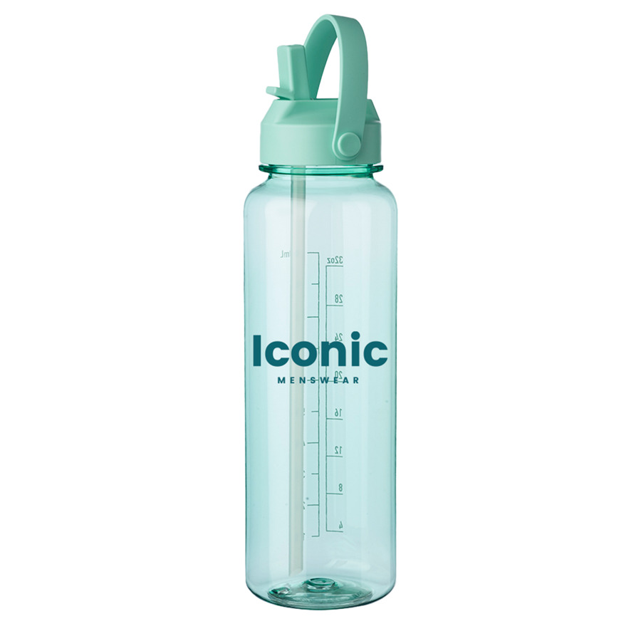 Plastic Water Bottle with Screw On Lid 40 oz. 3