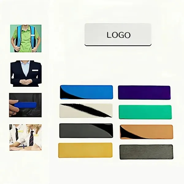 Blank Name Tag Badge with Customizable 2