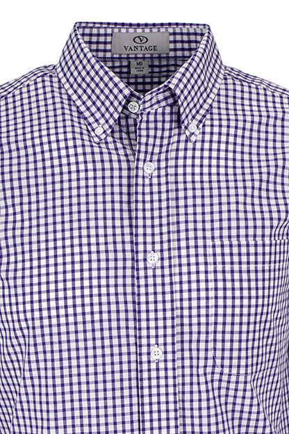 Easy-Care Gingham Check Shirt 53
