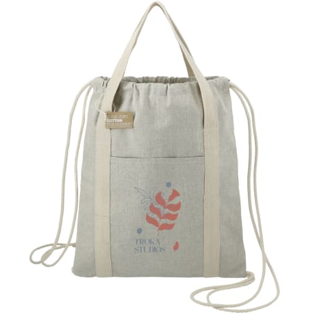 Repose 5oz. Recycled Cotton Drawstring Bag 21