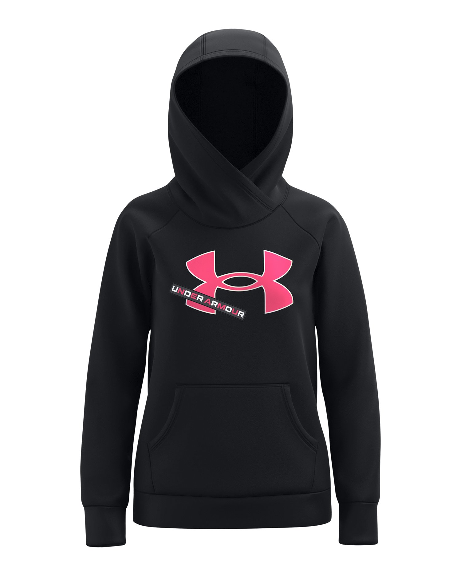 UA Rival Fleece Logo Girls' Hoodie 2