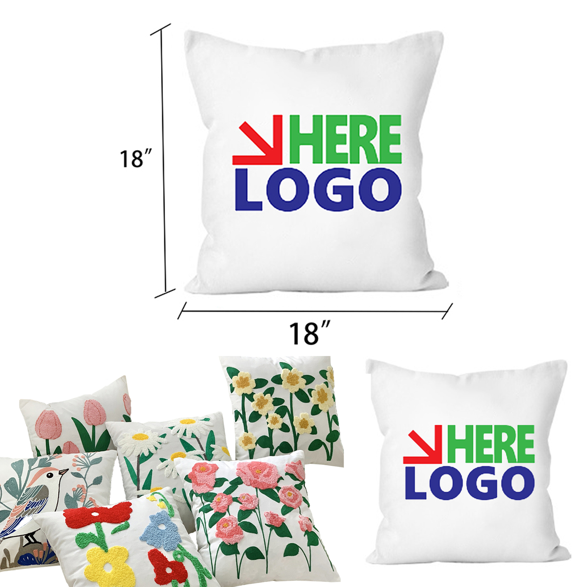 Romantic French Embroidered Pillowcase 1