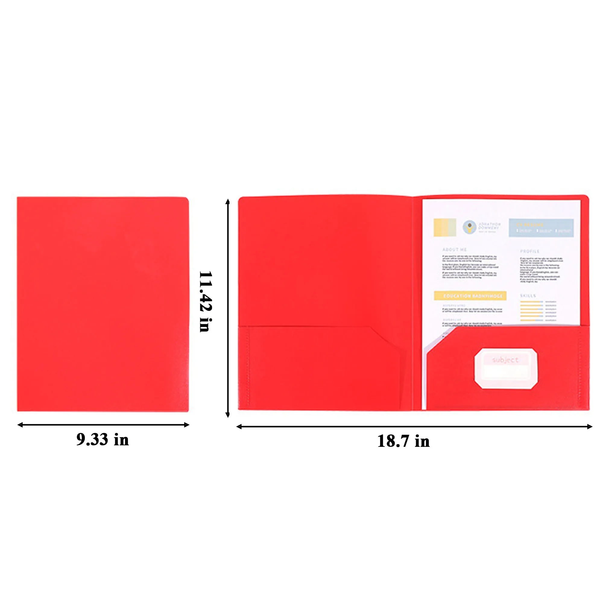 Sturdy Plastic Document Storage Pouch 2