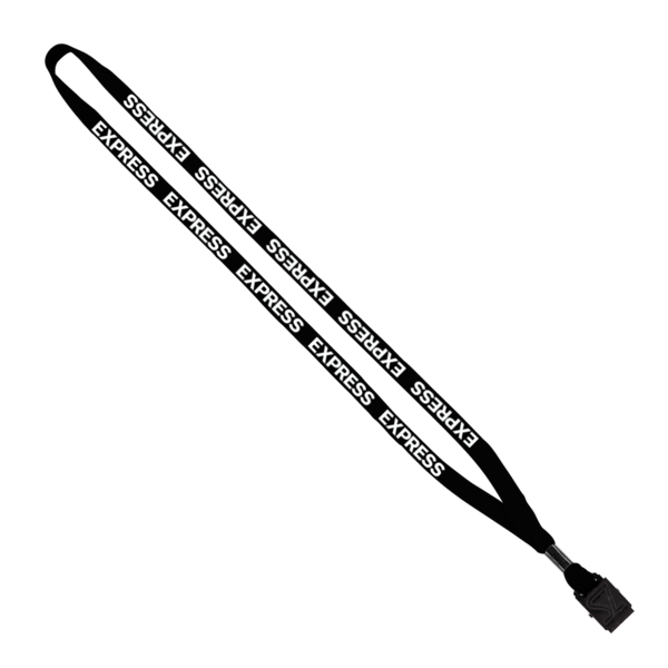1/2" Cotton Lanyard with Metal Crimp & Split-Ring 41