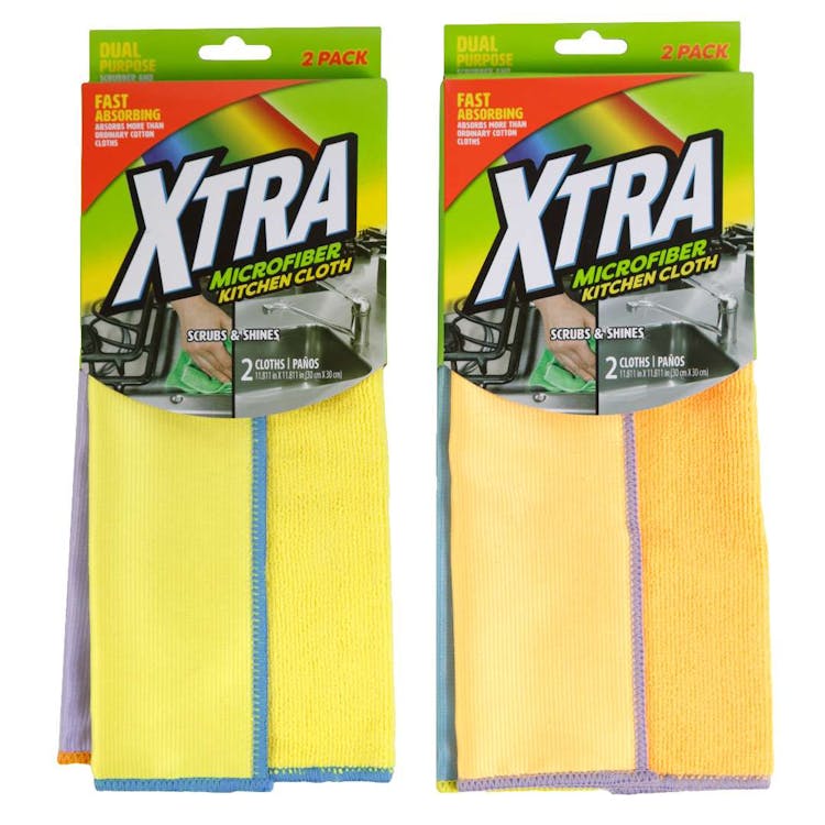Microfiber Kitchen Cloth Assorted 2pk 2