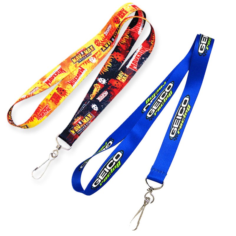 3/4" x 36" Lanyard Sublimation with Standard Metal Attachment 2