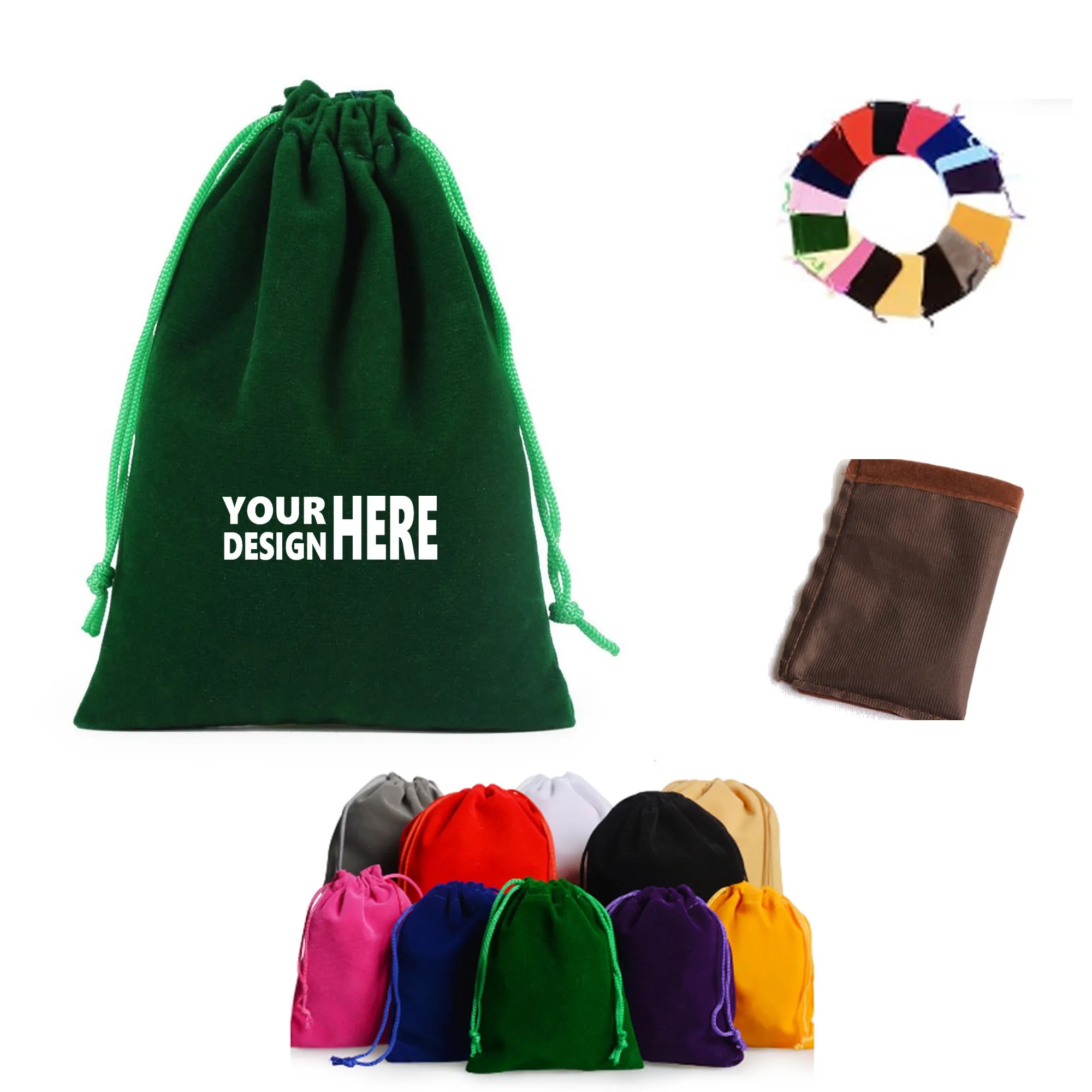 Big Drawstring Velvet Bag 3