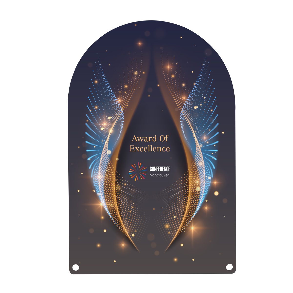 Acrylic Award - Arch Rectangle 10"