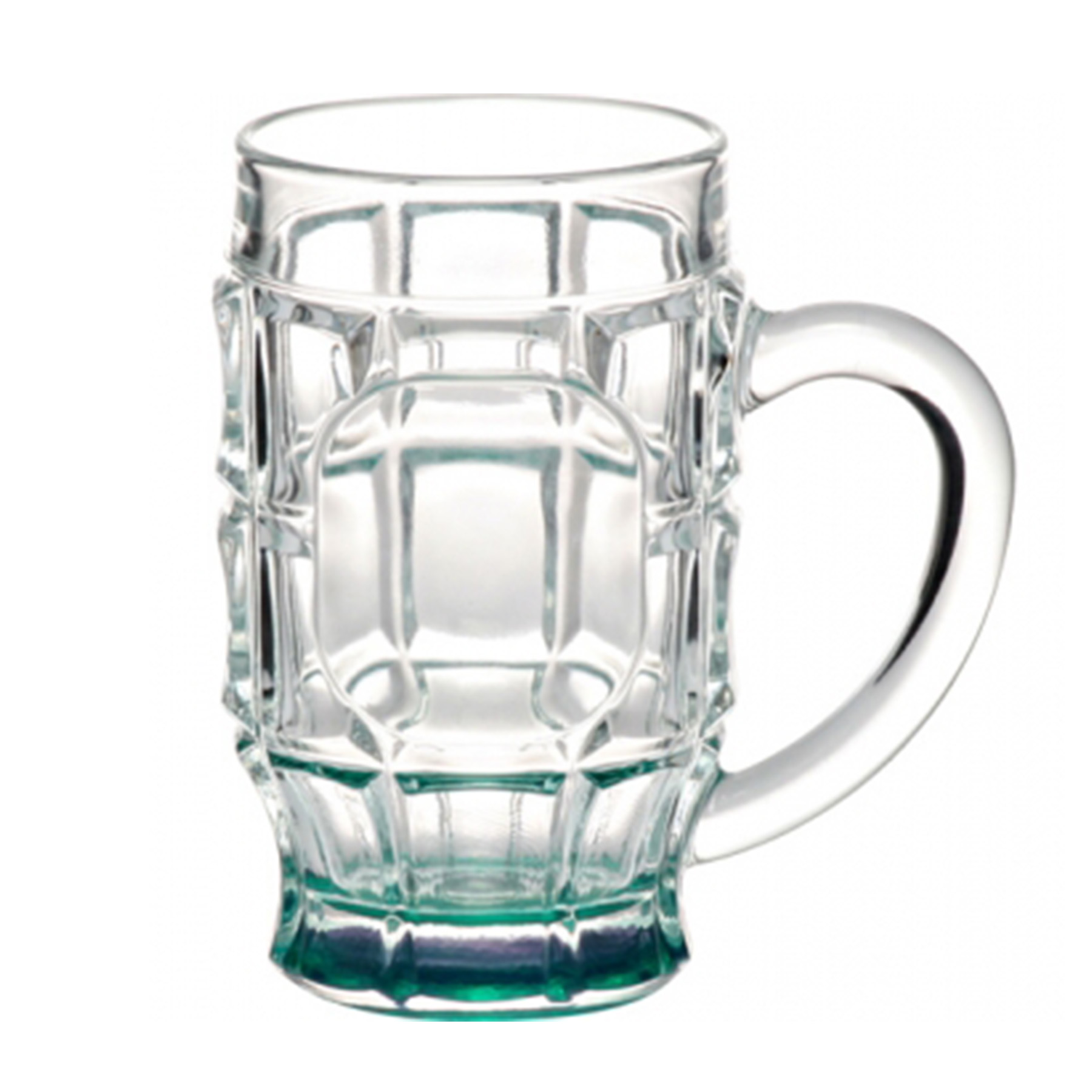 Durwin Dimpled Glass Beer Mugs - 17.75 OZ. 1