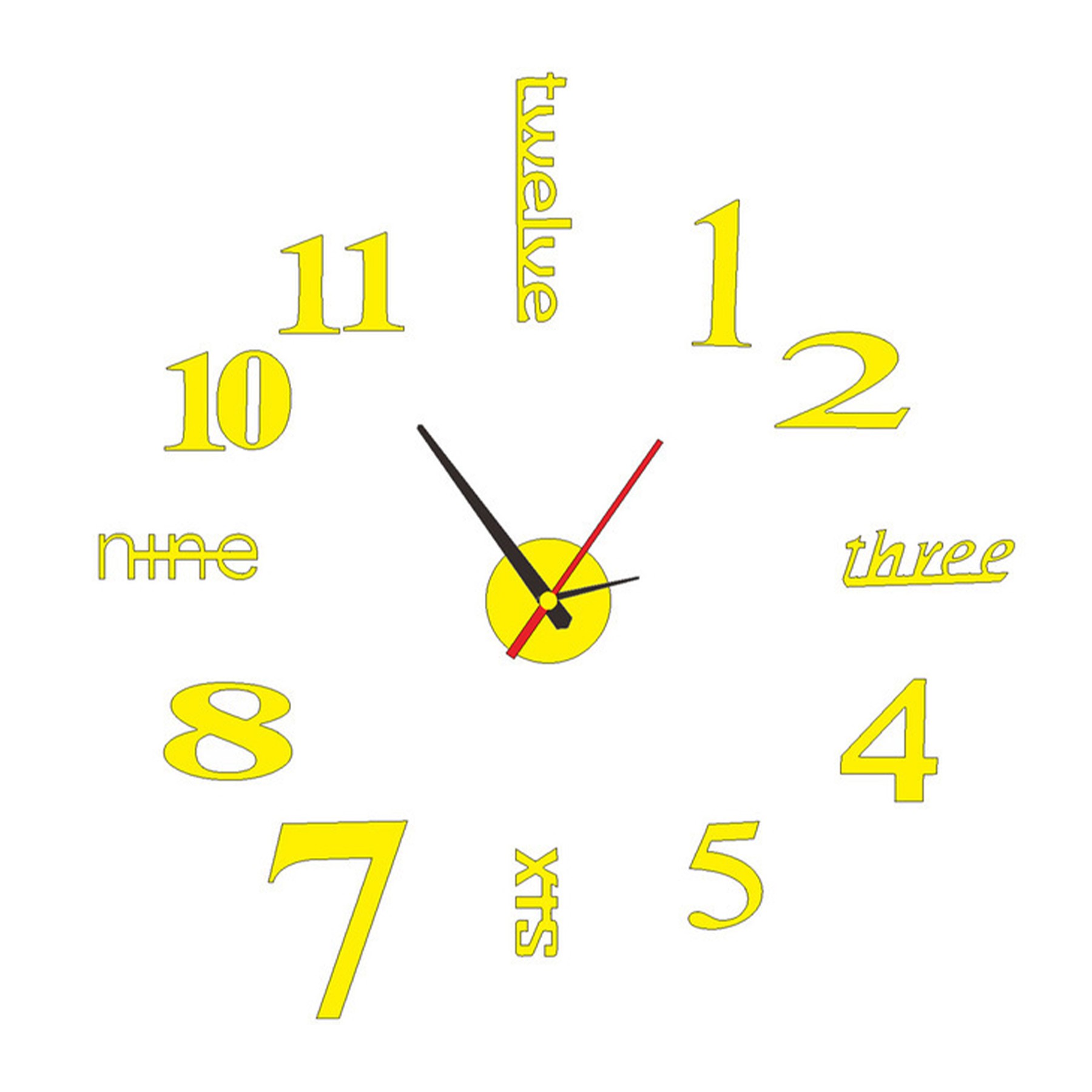 Wall Sticker Diy Clock 1