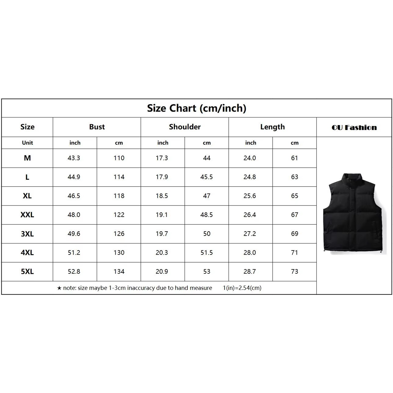 Winter Quilted Cotton Stand Collar Sleeveless Vest 6