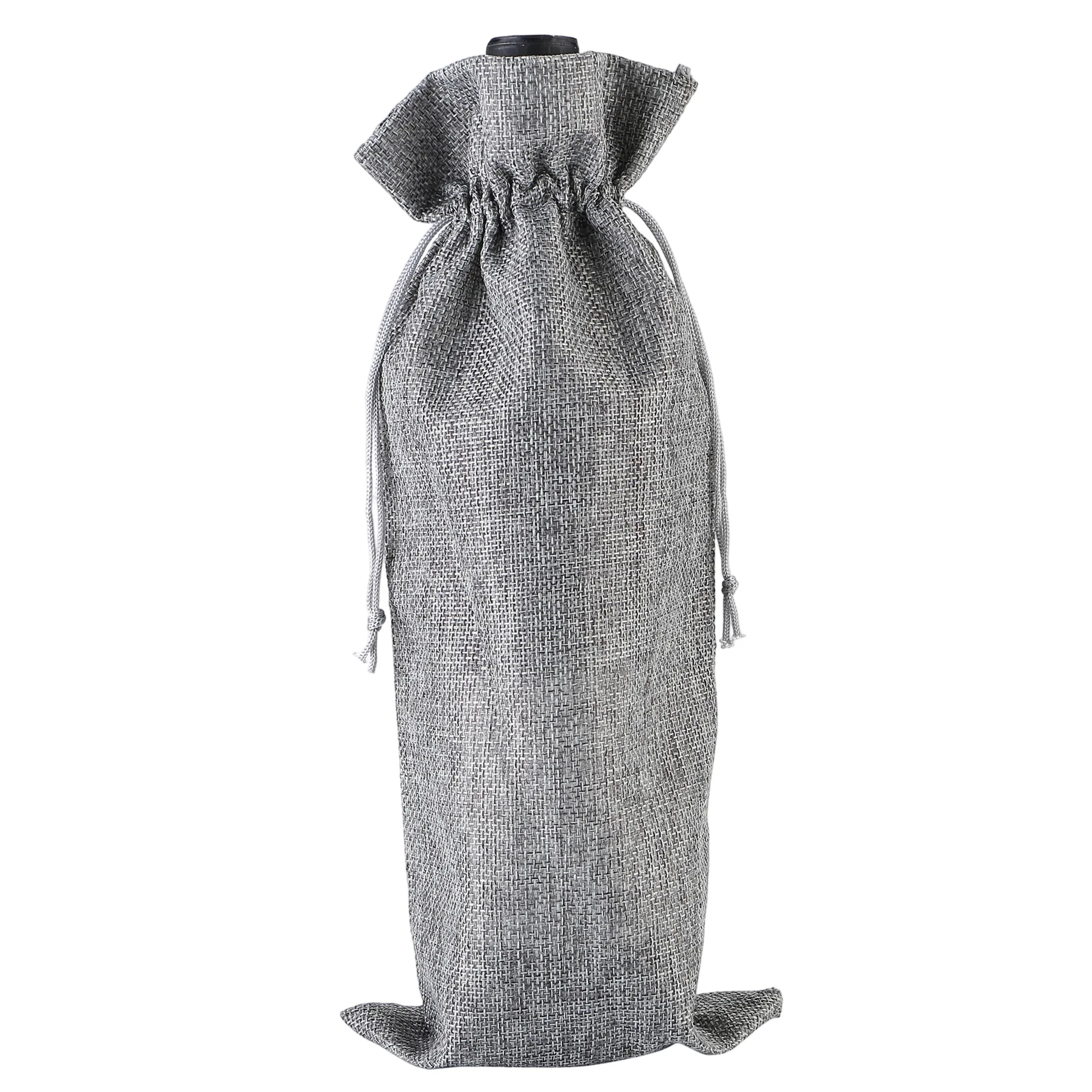 Linen Style Wine Gift Bag 13 Inch 14