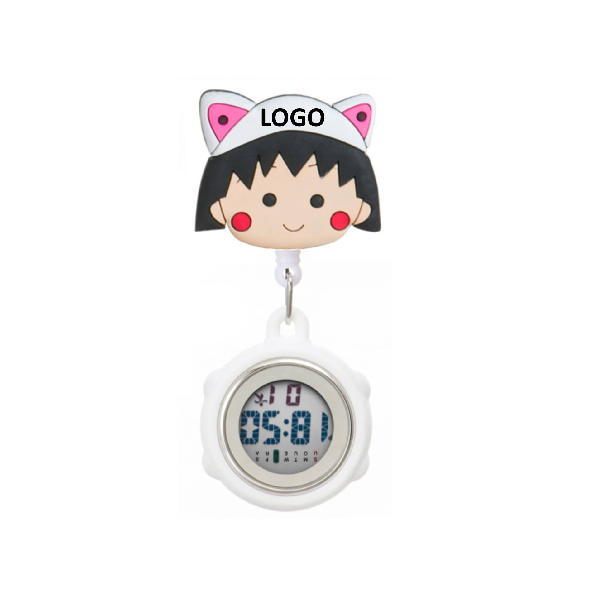 Cartoon Digital Display Pocket Nurse Watch 1