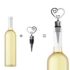 Unique Heart Shaped Wine Cork Bottle Stopper 4