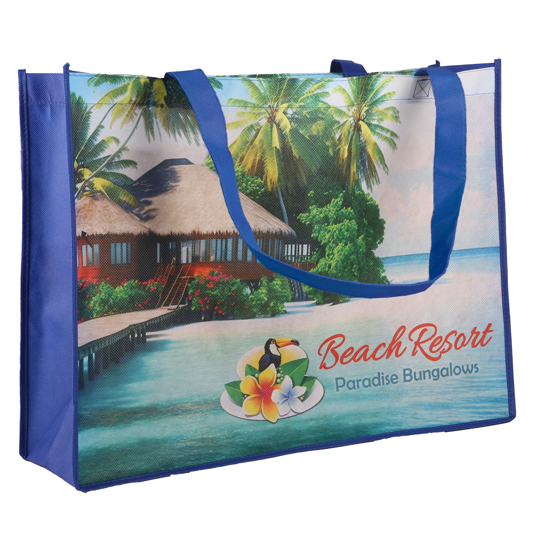 Sublimated Large Non-Woven Shopping Tote Bag 12