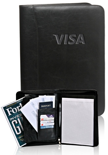 Corporate Zippered Portfolio - 10" W x 13" H 2