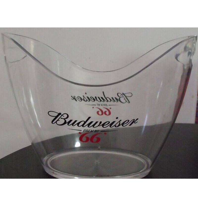 12L Plastic Oval Storage Tub Ice Bucket Cocktail Bottle Holder 5