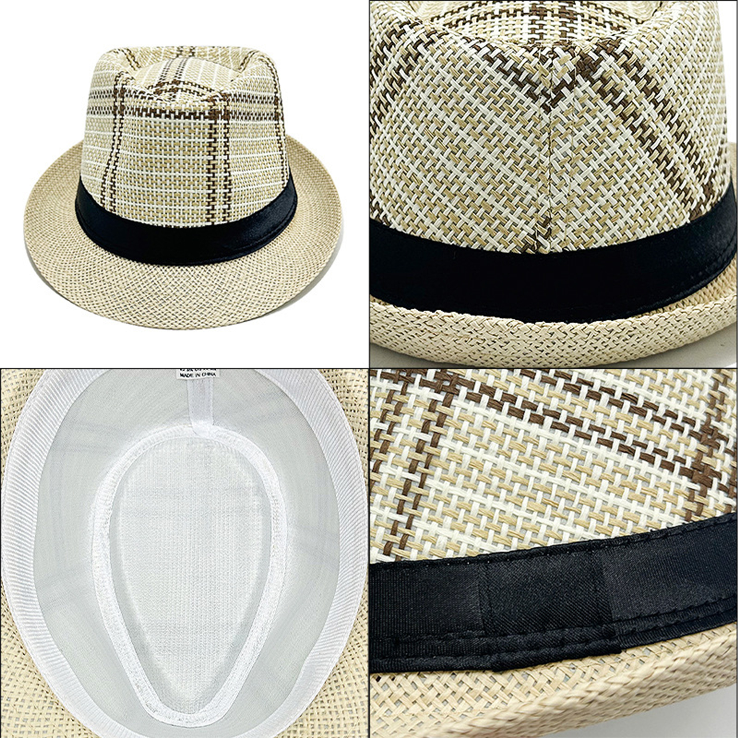 Straw Sunscreen Grass Woven Sun Hat 8