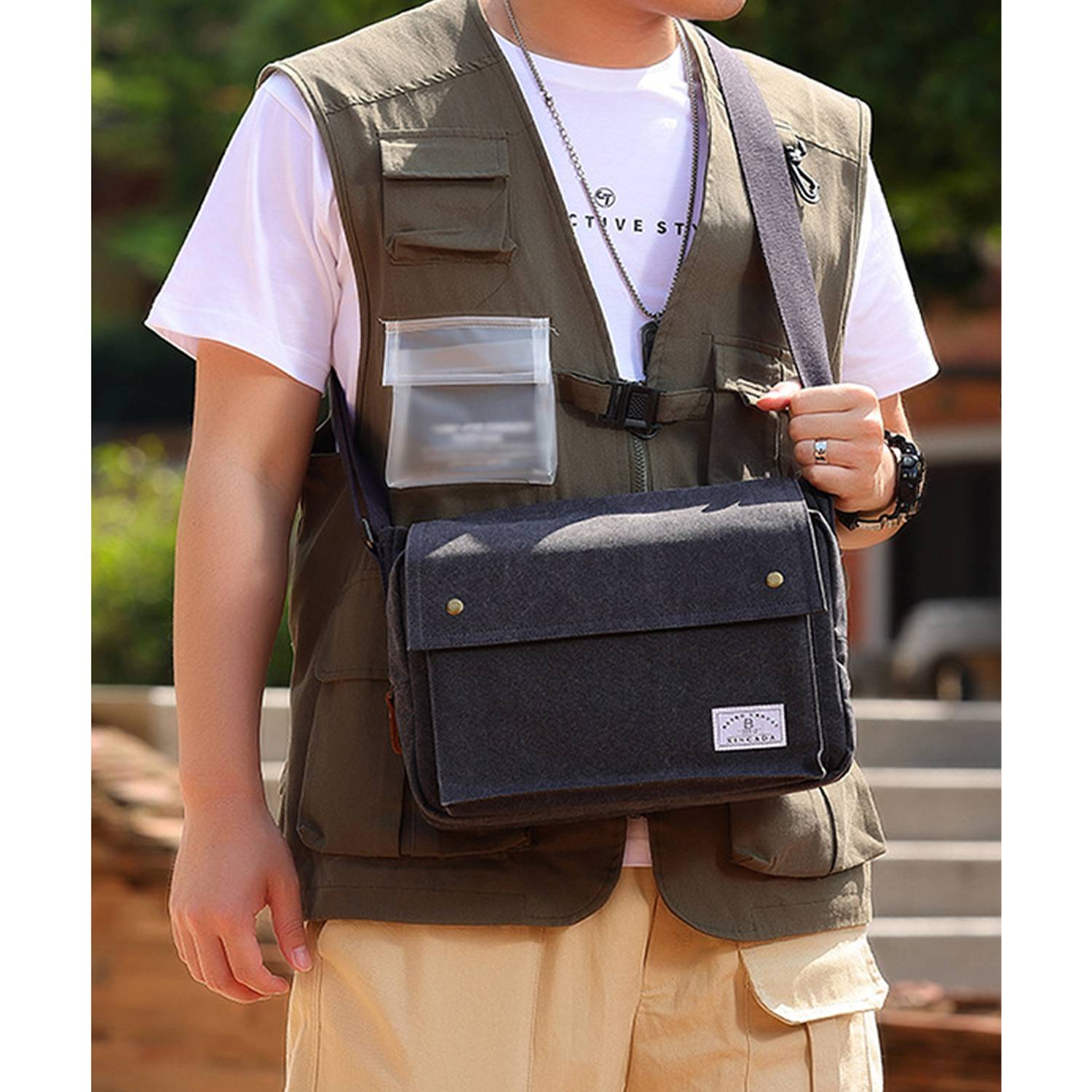 Canvas Messenger Vintage Crossbody Shoulder Bag 4