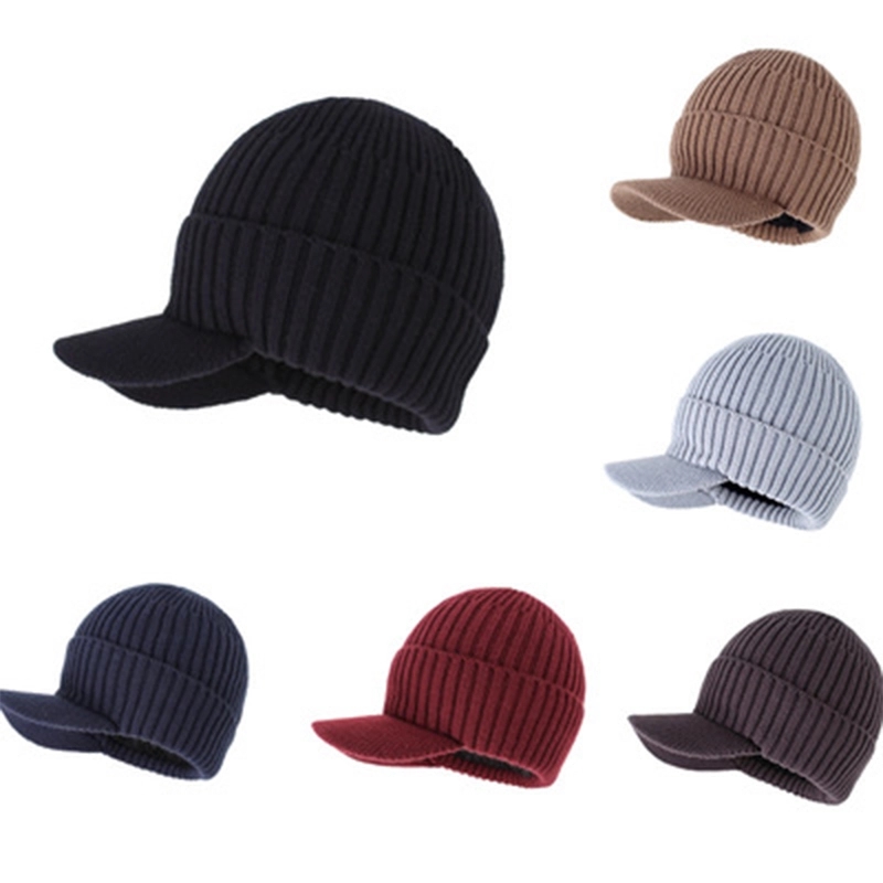 Winter warm heavy knitted beanie 3