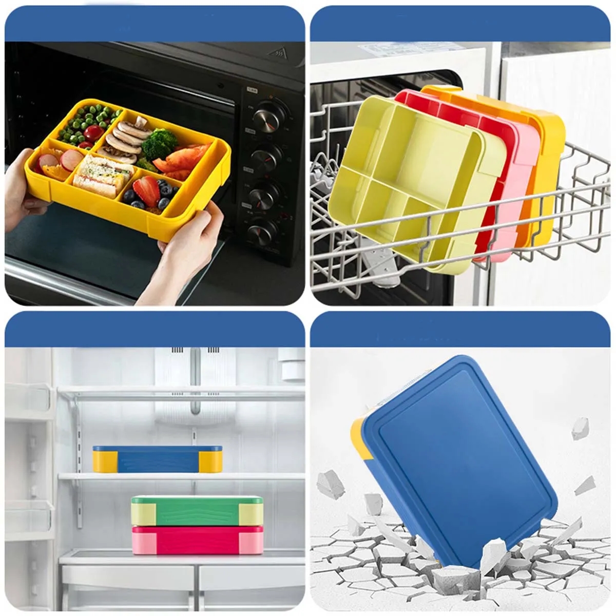 Large Capacity PP Stackable Leak-Proof Lunch Container 5
