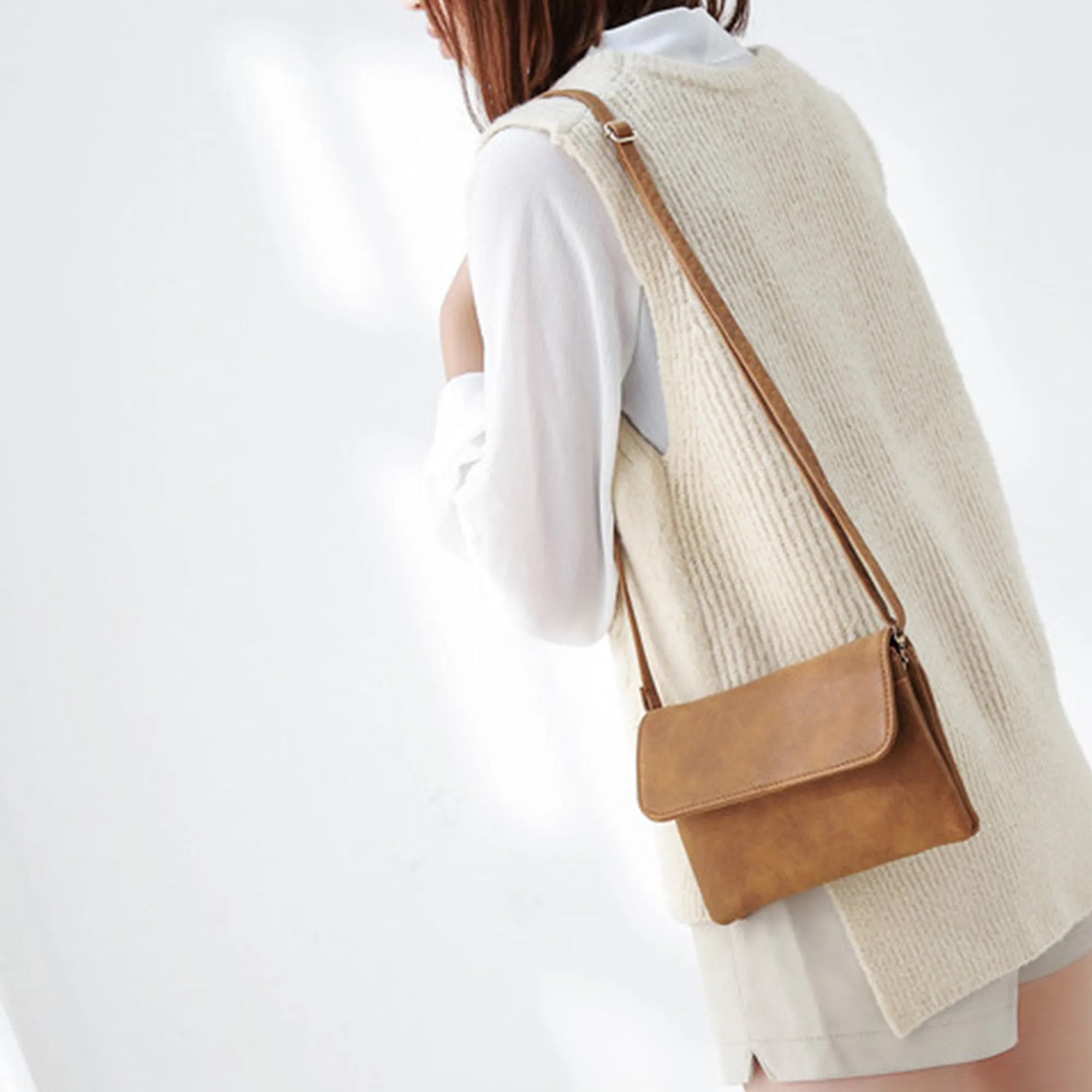 Women's Suede Leather Crossbody Bag 9