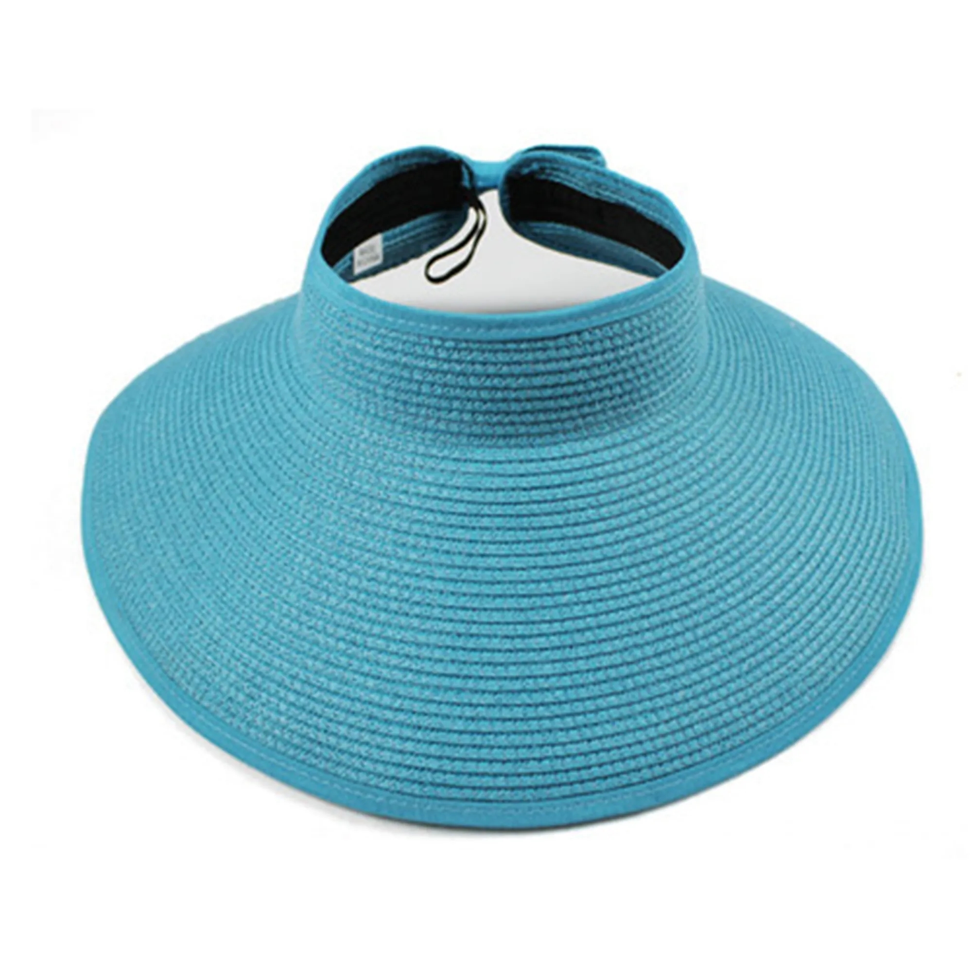 Embroidery Foldable Straw Visors 6