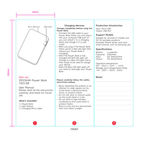 Slim Ion 2,500 mAh Power Bank 25