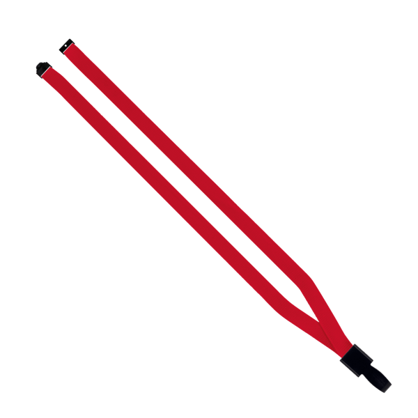 1/2" Polyester Lanyard with Non-Swivel Plastic Hook 18