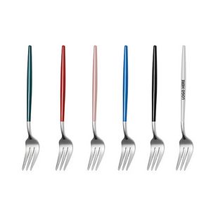 5.27 Inch Dual Color Silver Fork 6
