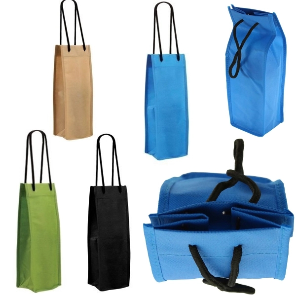 Non Woven Single Bottle Wine Bag 4