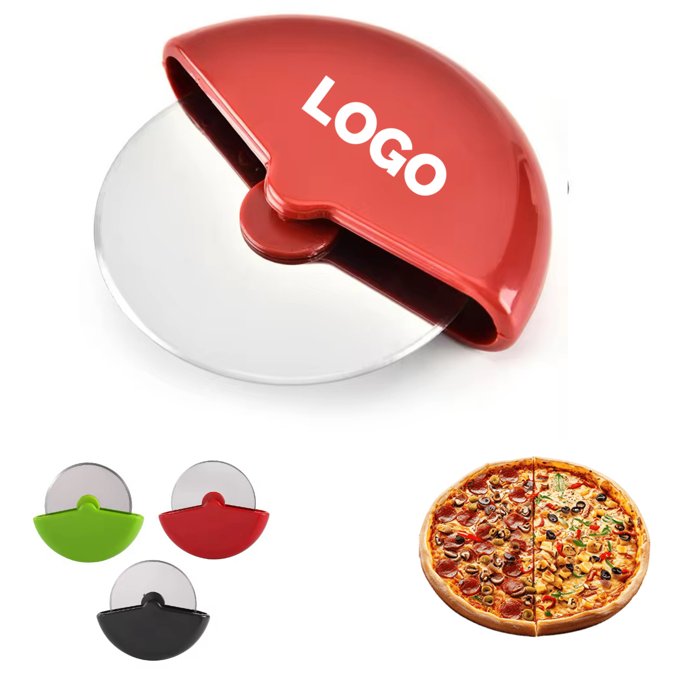 MOQ 10 pcs Portable Pizza Cutter 2