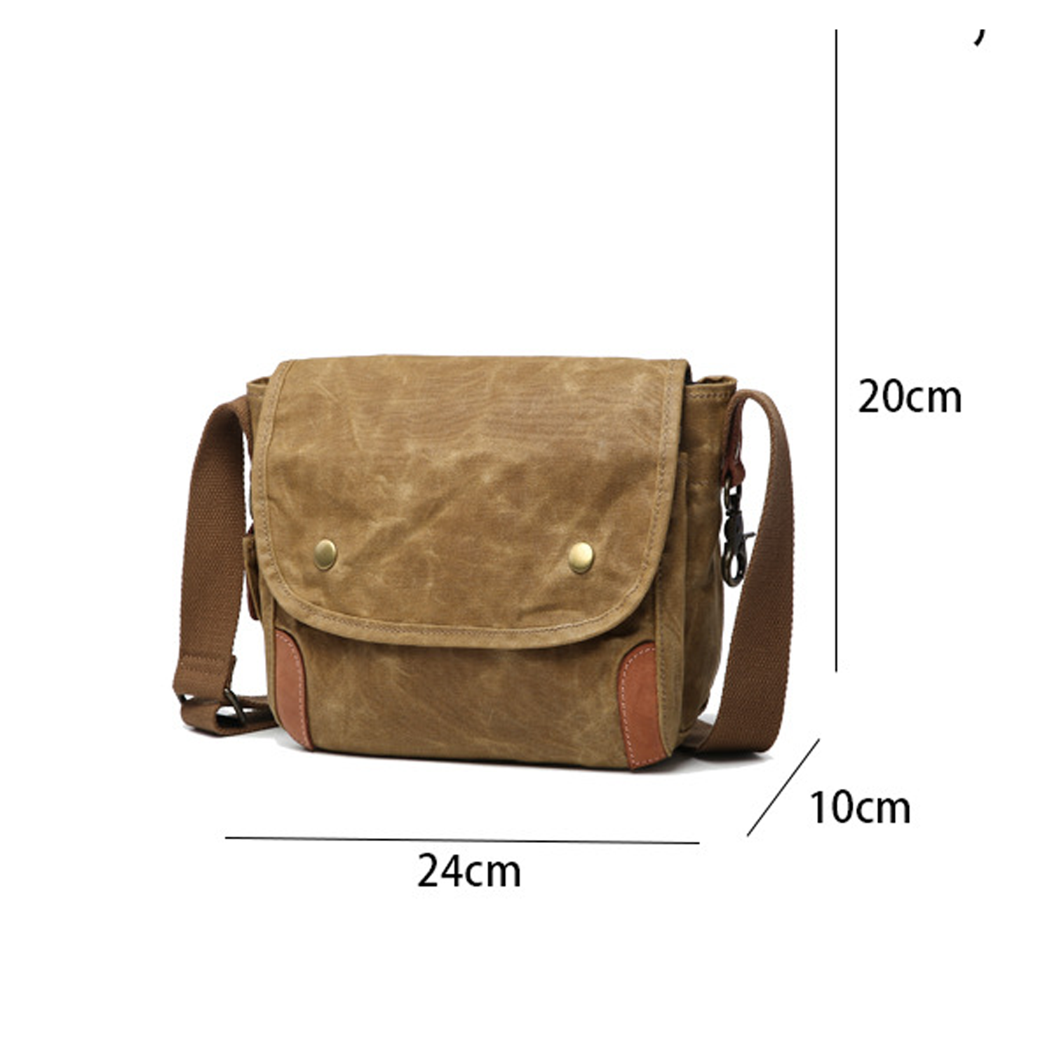 Vintage Canvas Crossbody Shoulder Bag 2