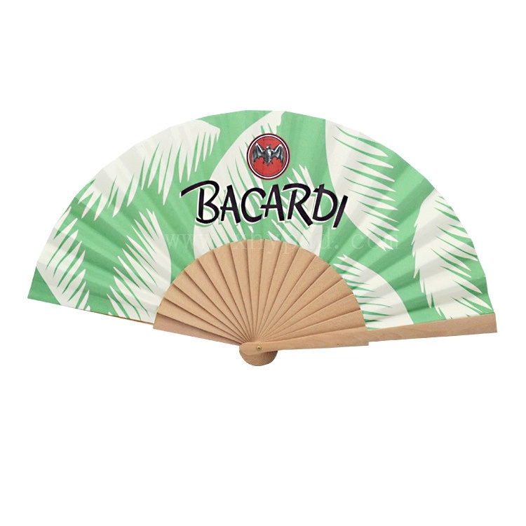 Folding Fan with Wooden Handle 6