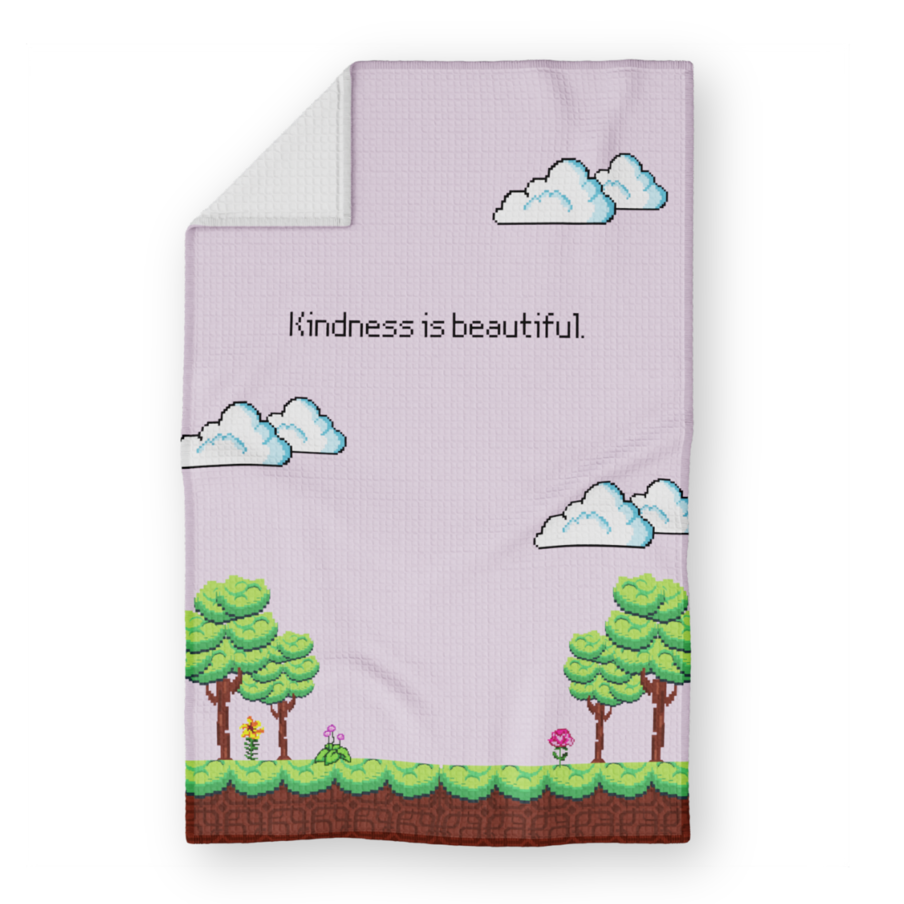 Hand Towel - 16" x 25"  Waffle Towel, Serged Edges