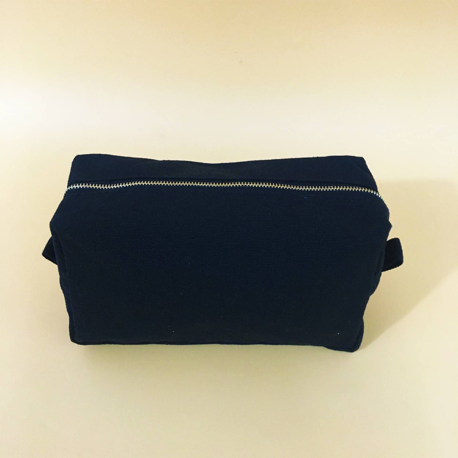 Canvas Cosmetic Bag Zipper Pouch Stand Up Design 5