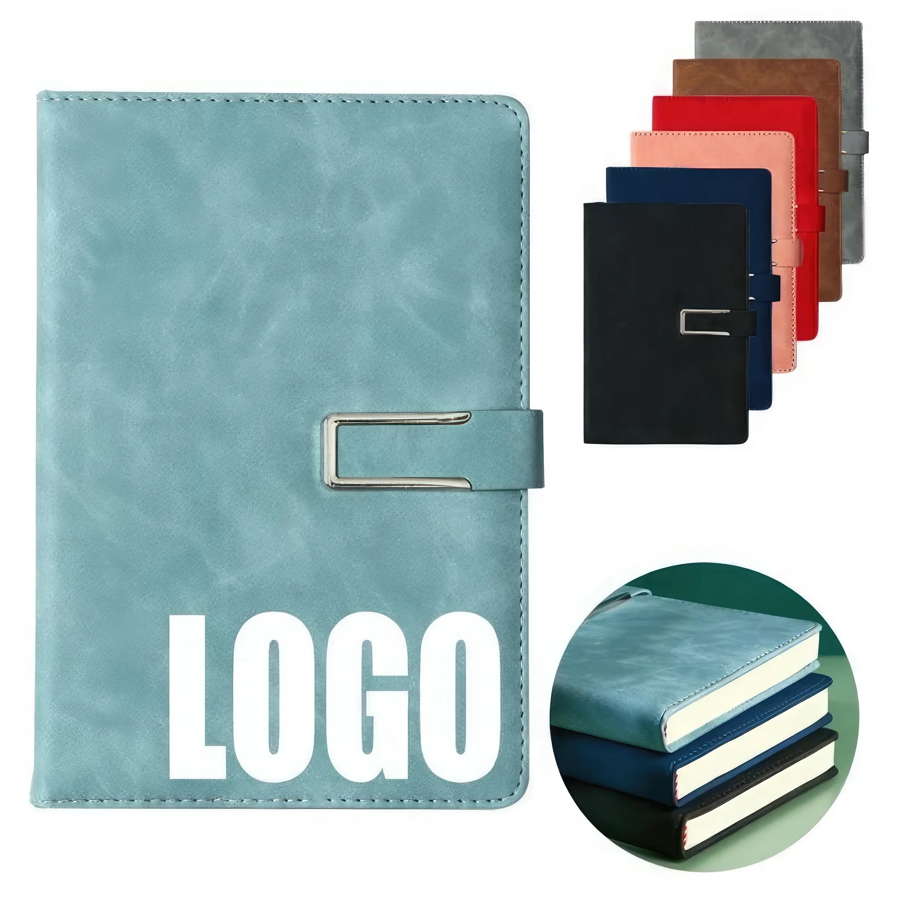 PU Leather A5/B5 Business Travel Journal Diary Notebook 1