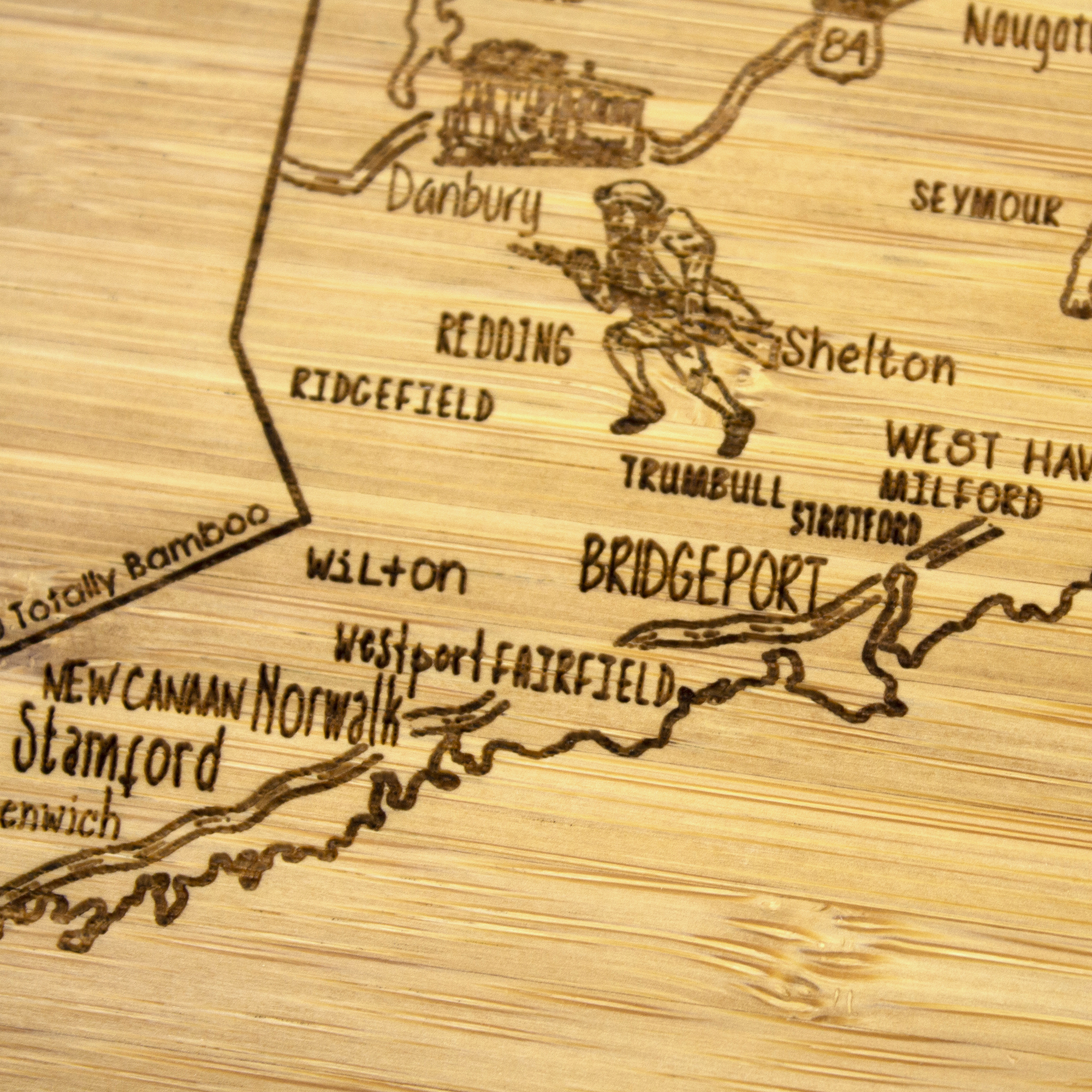 Connecticut Puzzle Coaster Set 2