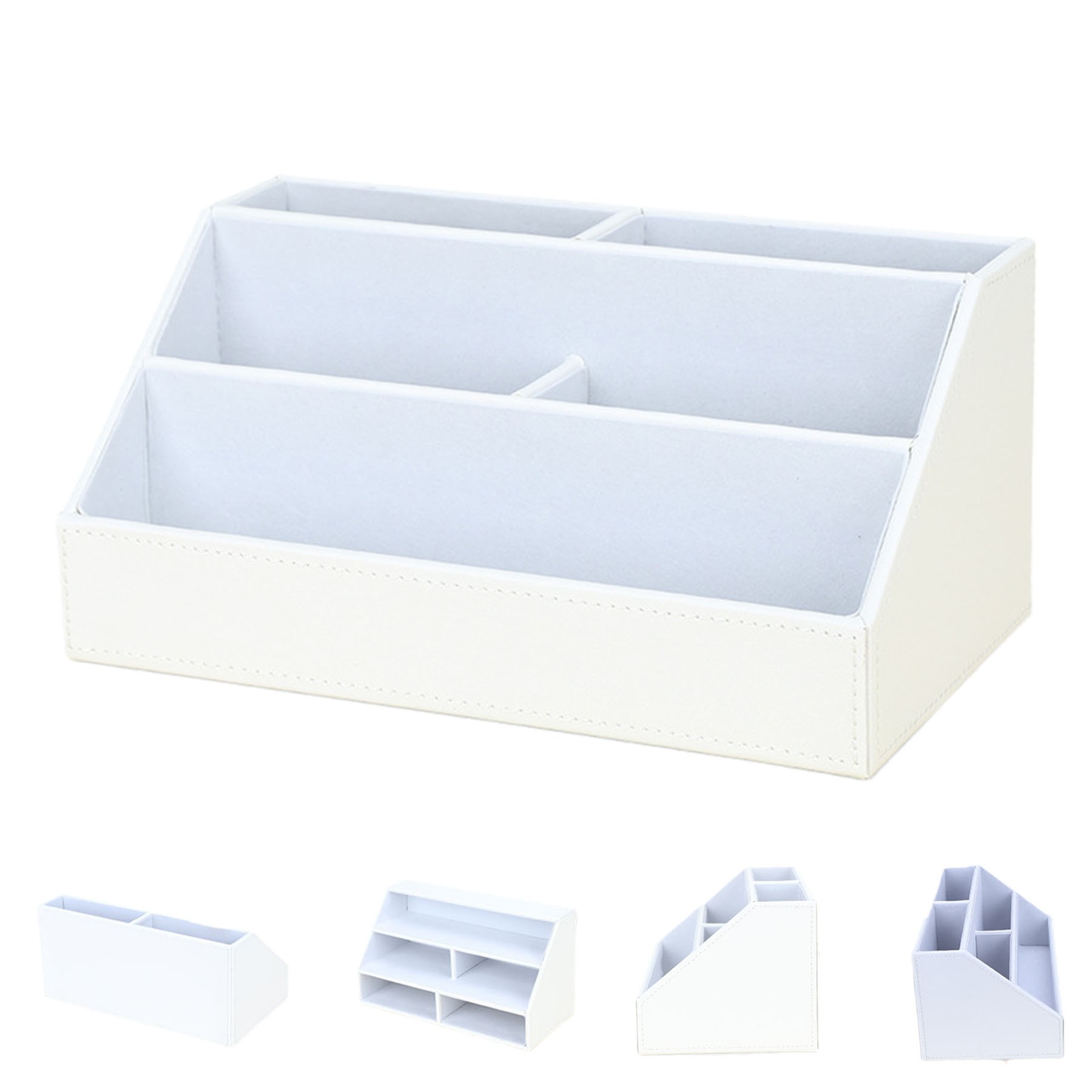 PU Leather Pen Holder Desktop Organizer 2