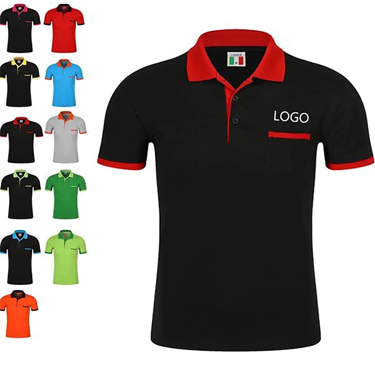 Short Sleeve Workout Polo Shirt 2